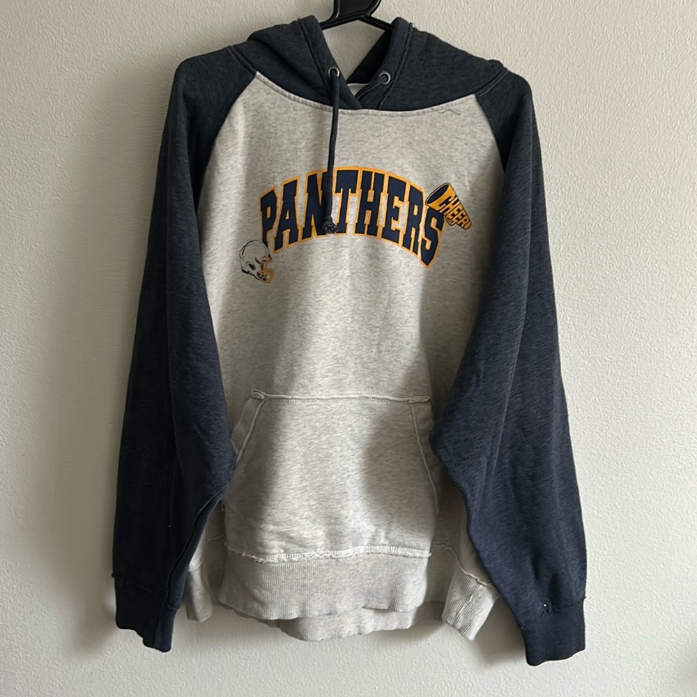 j.america Quality Vintage Panthers Football Cotton/Poly Sweatshirt Hoodie.Size:L